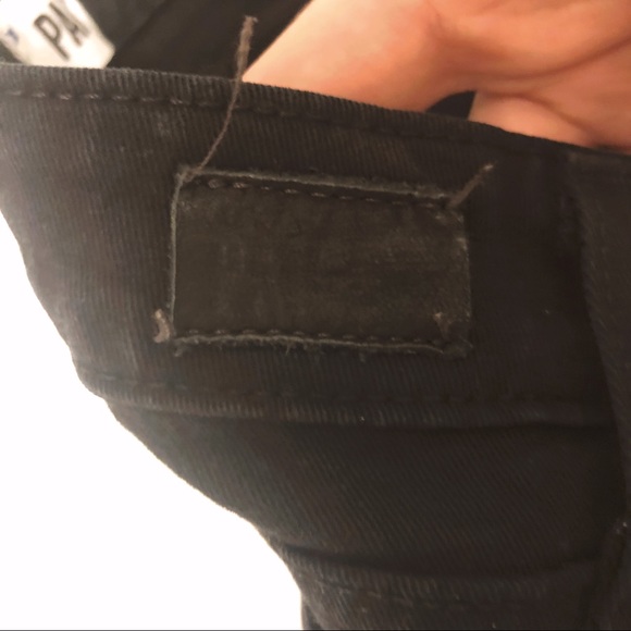 SOLD PAIGE Verdugo Ankle Jeans in Black - Picture 4 of 4